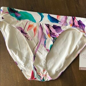 Calla medium Colorful Floral Bikini Bottom new